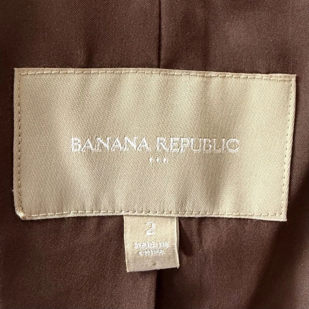 Banana Republic Gray/Brown Blazer Jacket